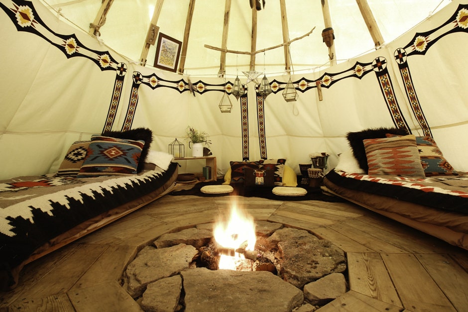 The Bellfire Farm Tipi Hideaway In, Tipi With Fire Pit
