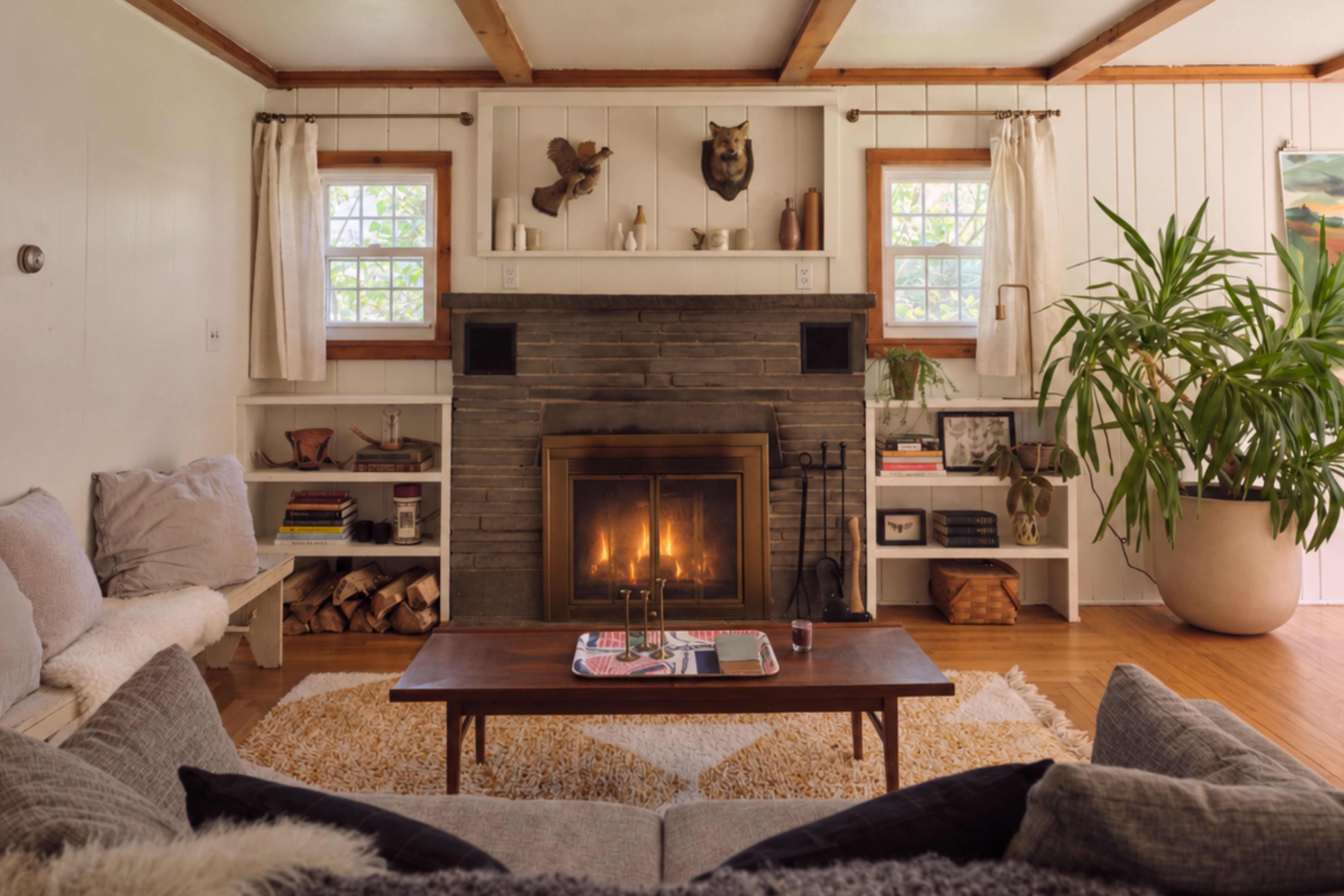 2-61-Shandelee-Lake-Road-MLS living room fireplace